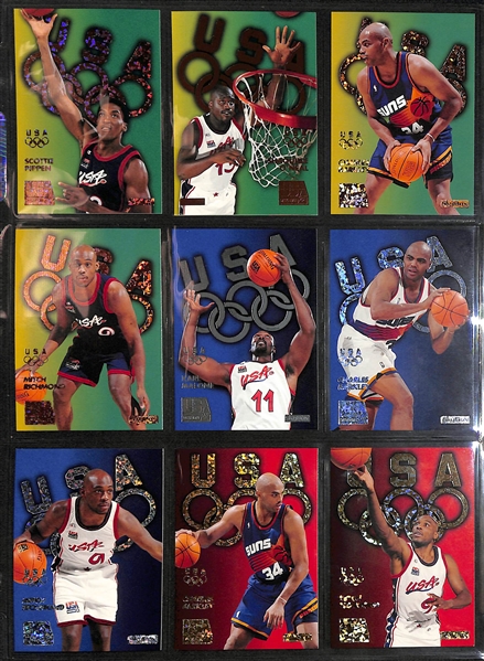 Lot of (500+) Mid to Late 1990s Basketball Cards w. Many Stars and Inserts Inc. Barkley, Malone, Hardaway, Robinson, Kemp, Pippen and More